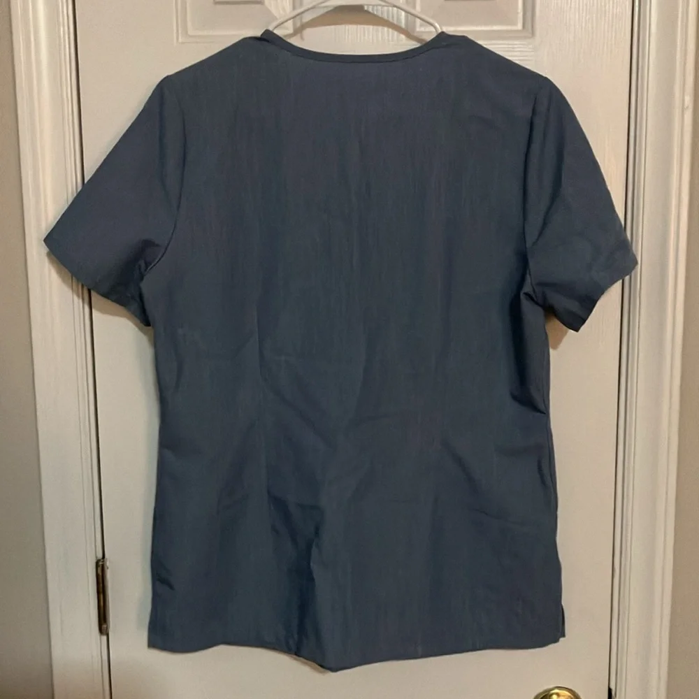 Figs Medium Casma Top in Heather Indigo - Picture 3 of 3